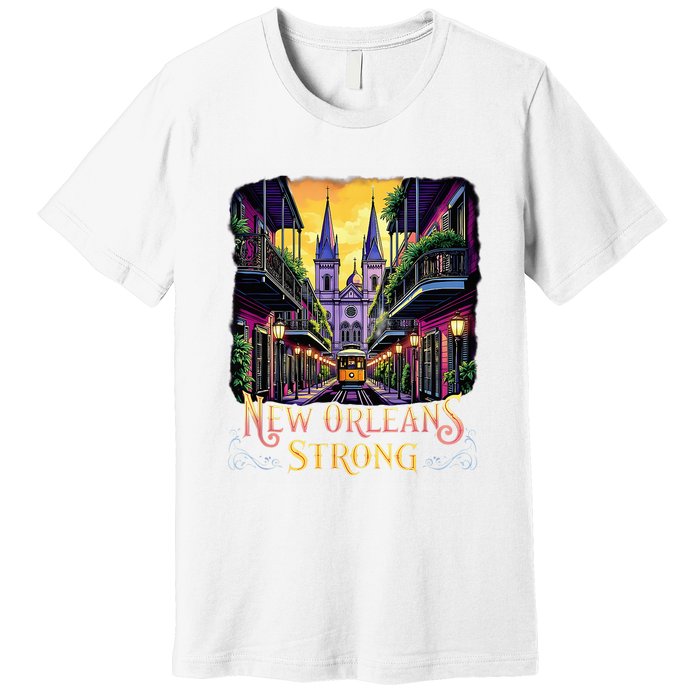 Remember Nola Strong 2025 Unity For New Orleans Culture Premium T-Shirt