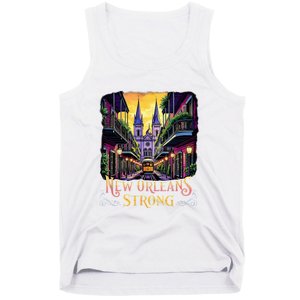 Remember Nola Strong 2025 Unity For New Orleans Culture Tank Top