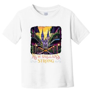 Remember Nola Strong 2025 Unity For New Orleans Culture Toddler T-Shirt