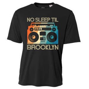 Retro No Sleep Til Brooklyn Old School Portable Stereo Cooling Performance Crew T-Shirt