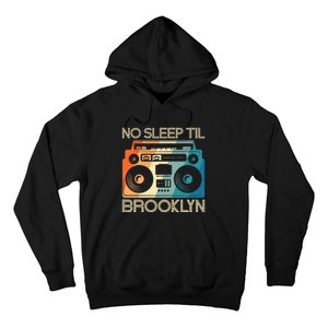 Retro No Sleep Til Brooklyn Old School Portable Stereo Hoodie