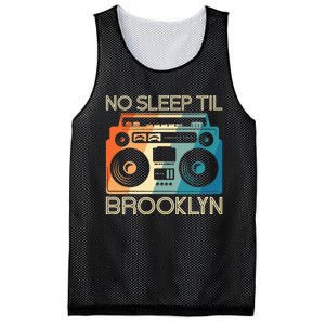 Retro No Sleep Til Brooklyn Old School Portable Stereo Mesh Reversible Basketball Jersey Tank