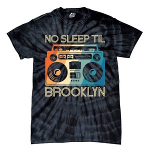 Retro No Sleep Til Brooklyn Old School Portable Stereo Tie-Dye T-Shirt