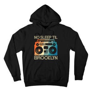 Retro No Sleep Til Brooklyn Old School Portable Stereo Tall Hoodie