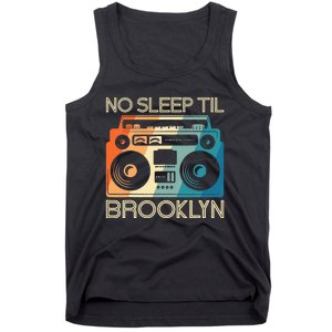 Retro No Sleep Til Brooklyn Old School Portable Stereo Tank Top