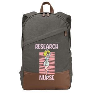 Research Nurse Sexy Attractive Nursing Funny Gift Cotton Canvas Backpack