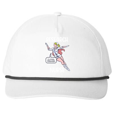 Research Nurse Superhero Nursing Cool Gift Snapback Five-Panel Rope Hat