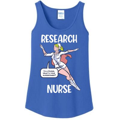 Research Nurse Superhero Nursing Cool Gift Ladies Essential Tank