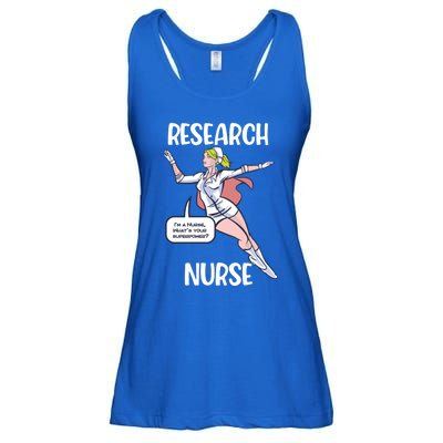 Research Nurse Superhero Nursing Cool Gift Ladies Essential Flowy Tank