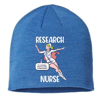 Research Nurse Superhero Nursing Cool Gift Sustainable Beanie