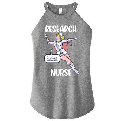 Research Nurse Superhero Nursing Cool Gift Women’s Perfect Tri Rocker Tank