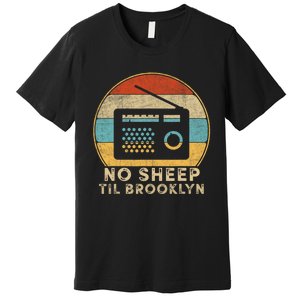 Retro No Sleep Til Brooklyn Old School Portable Stereo Premium T-Shirt