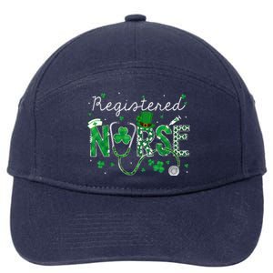 Registered Nurse St Patricks Day Stethoscope Shamrock 7-Panel Snapback Hat