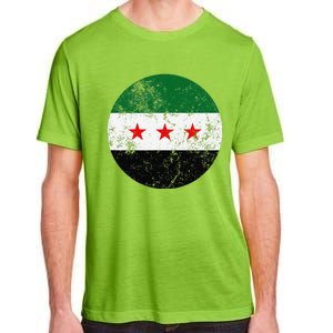 Retro New Syrian Flag Free Syria Freedom Adult ChromaSoft Performance T-Shirt