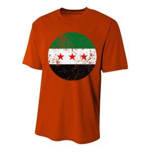 Retro New Syrian Flag Free Syria Freedom Performance Sprint T-Shirt