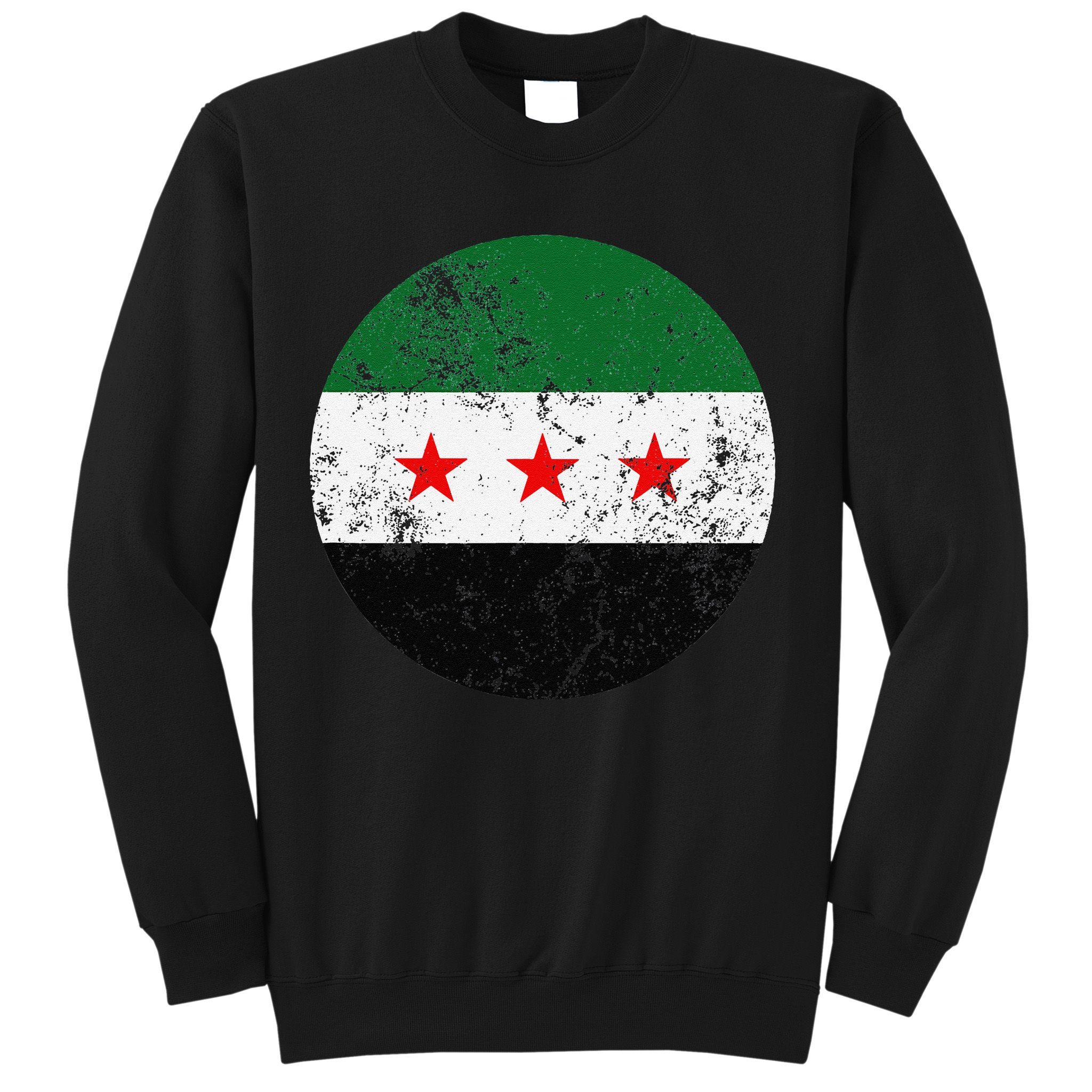 Retro New Syrian Flag Free Syria Freedom Sweatshirt