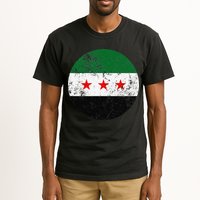 Retro New Syrian Flag Free Syria Freedom Tall T-Shirt