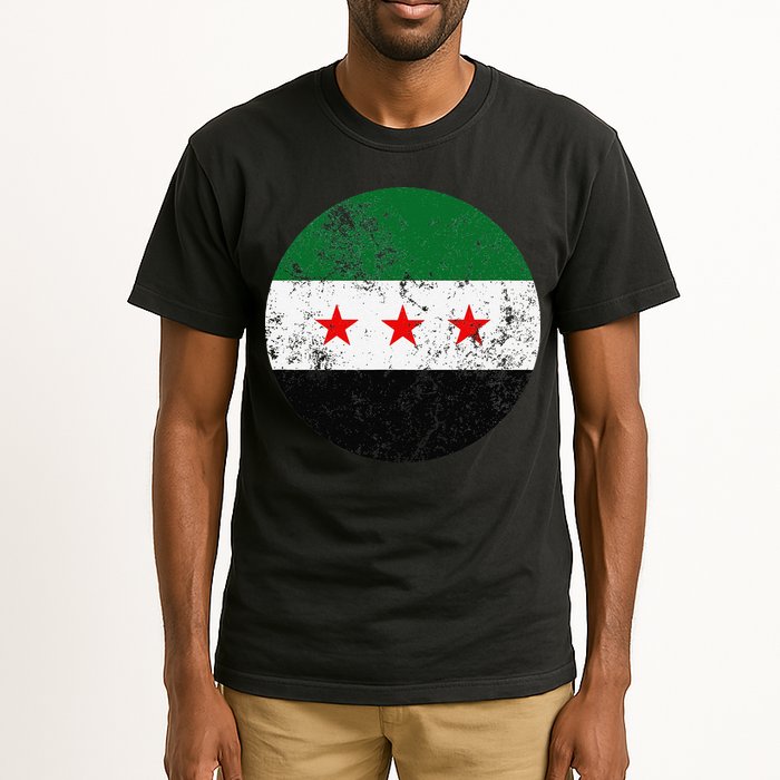 Retro New Syrian Flag Free Syria Freedom Tall T-Shirt