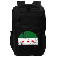 Retro New Syrian Flag Free Syria Freedom Impact Tech Backpack