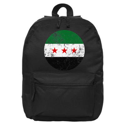 Retro New Syrian Flag Free Syria Freedom 16 in Basic Backpack