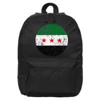 Retro New Syrian Flag Free Syria Freedom 16 in Basic Backpack