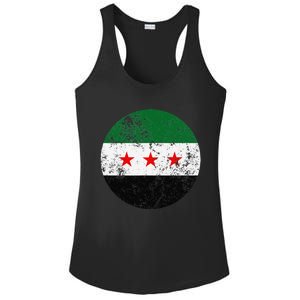 Retro New Syrian Flag Free Syria Freedom Ladies PosiCharge Competitor Racerback Tank