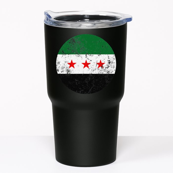 Retro New Syrian Flag Free Syria Freedom Tumbler