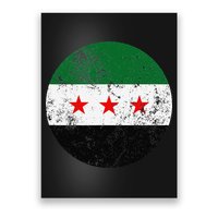 Retro New Syrian Flag Free Syria Freedom Poster
