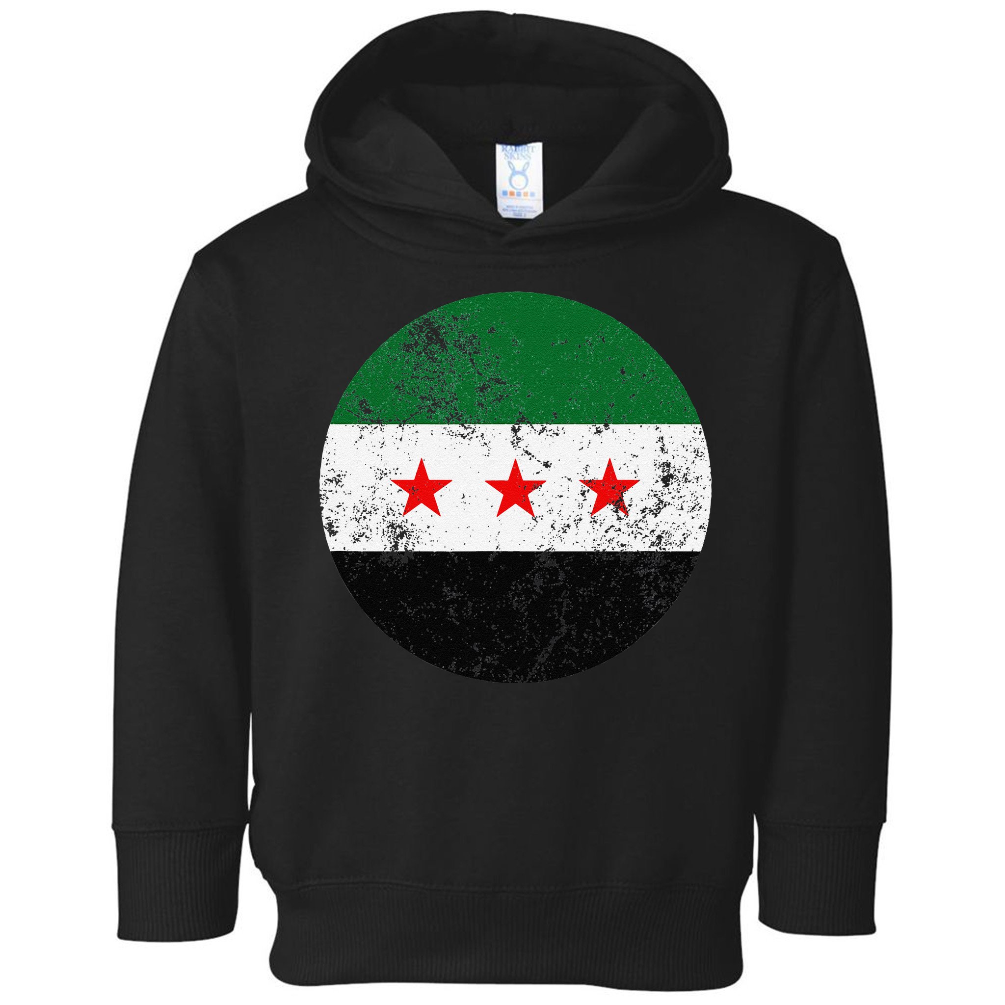 Retro New Syrian Flag Free Syria Freedom Toddler Hoodie