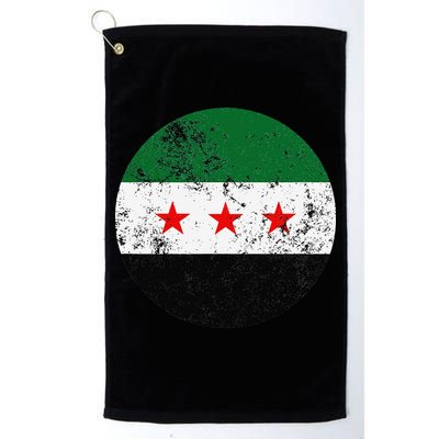 Retro New Syrian Flag Free Syria Freedom Golf Towel