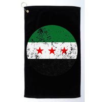 Retro New Syrian Flag Free Syria Freedom Golf Towel