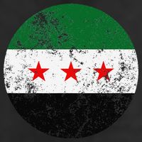 Retro New Syrian Flag Free Syria Freedom Golf Towel