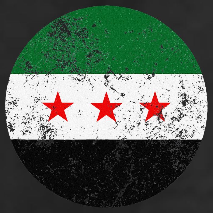 Retro New Syrian Flag Free Syria Freedom Golf Towel