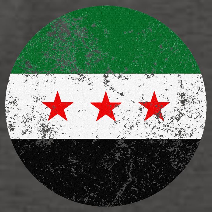 Retro New Syrian Flag Free Syria Freedom Vector Backpack