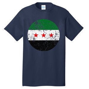 Retro New Syrian Flag Free Syria Freedom Tall T-Shirt