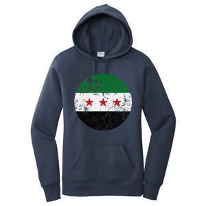 Retro New Syrian Flag Free Syria Freedom Women's Pullover Hoodie