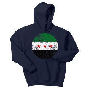 Retro New Syrian Flag Free Syria Freedom Kids Hoodie