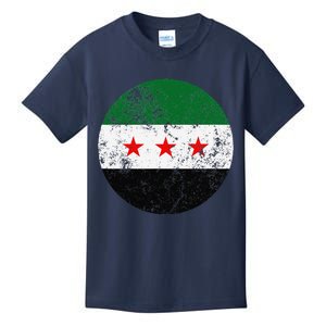 Retro New Syrian Flag Free Syria Freedom Kids T-Shirt