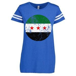 Retro New Syrian Flag Free Syria Freedom Enza Ladies Jersey Football T-Shirt