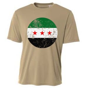 Retro New Syrian Flag Free Syria Freedom Cooling Performance Crew T-Shirt