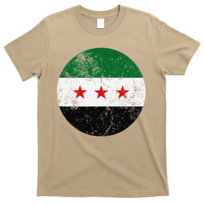 Retro New Syrian Flag Free Syria Freedom T-Shirt
