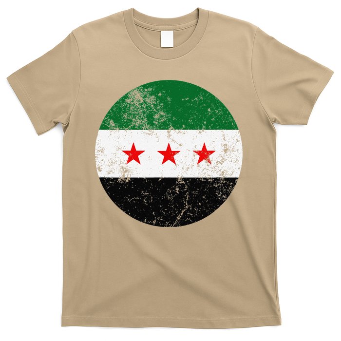 Retro New Syrian Flag Free Syria Freedom T-Shirt