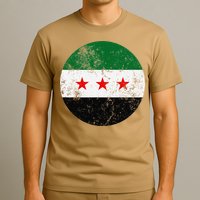 Retro New Syrian Flag Free Syria Freedom T-Shirt