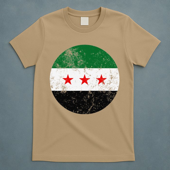 Retro New Syrian Flag Free Syria Freedom T-Shirt
