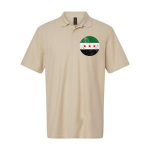 Retro New Syrian Flag Free Syria Freedom Softstyle Adult Sport Polo