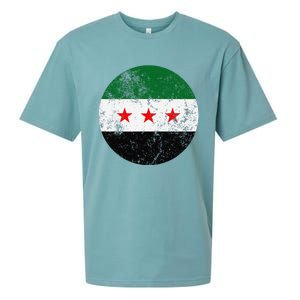 Retro New Syrian Flag Free Syria Freedom Sueded Cloud Jersey T-Shirt