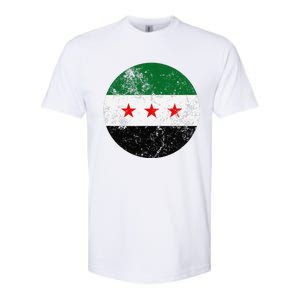 Retro New Syrian Flag Free Syria Freedom Softstyle CVC T-Shirt