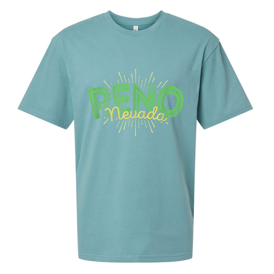 Reno Nevada Souvenir Sueded Cloud Jersey T-Shirt