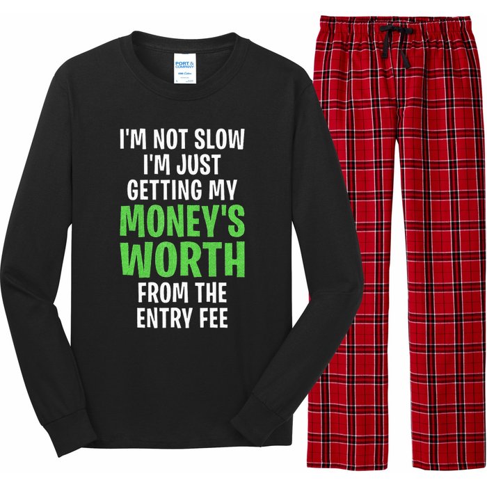 Runner Not Slow Getting My Moneys Worth Funny Running Long Sleeve Pajama Set