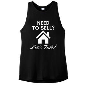 Realtor Need To Sell LetS Talk Real Estate Agent Ladies PosiCharge Tri-Blend Wicking Tank